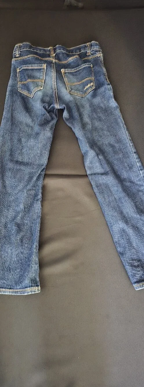 Girls Osh Kosh Blue Denim Boot Cut Jeans with Contrast Stitching